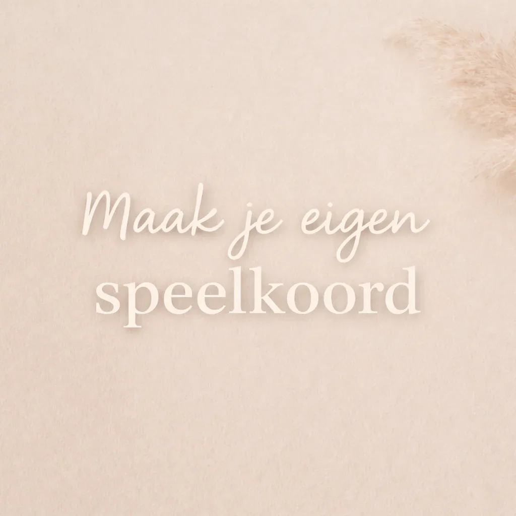 Ontwerp je eigen speenkoord