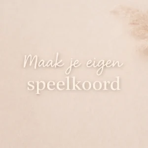 Ontwerp je eigen speenkoord