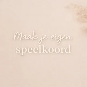 Ontwerp je eigen speenkoord